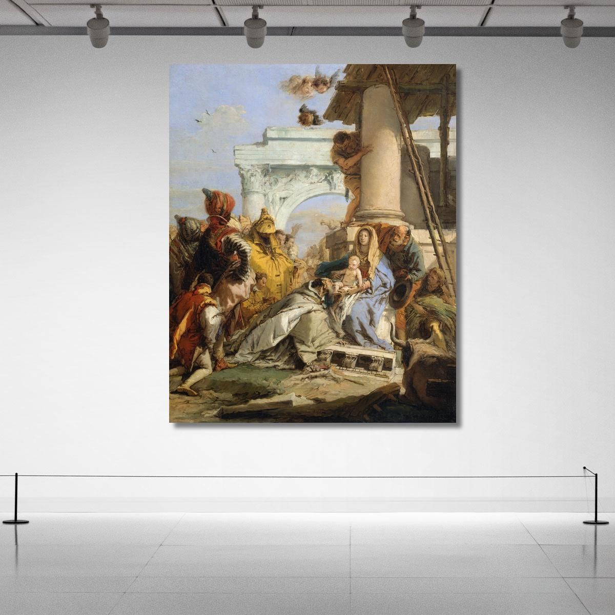 L'Adorazione Dei Magi Giovanni Battista Tiepolo gbt35 quadro stampa su tela