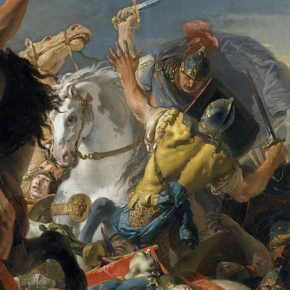 La Battaglia Di Vercellae Giovanni Battista Tiepolo gbt38 quadro stampa su tela