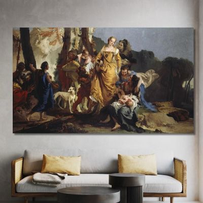 Il Ritrovamento Di Mosè Giovanni Battista Tiepolo gbt43 quadro stampa su tela