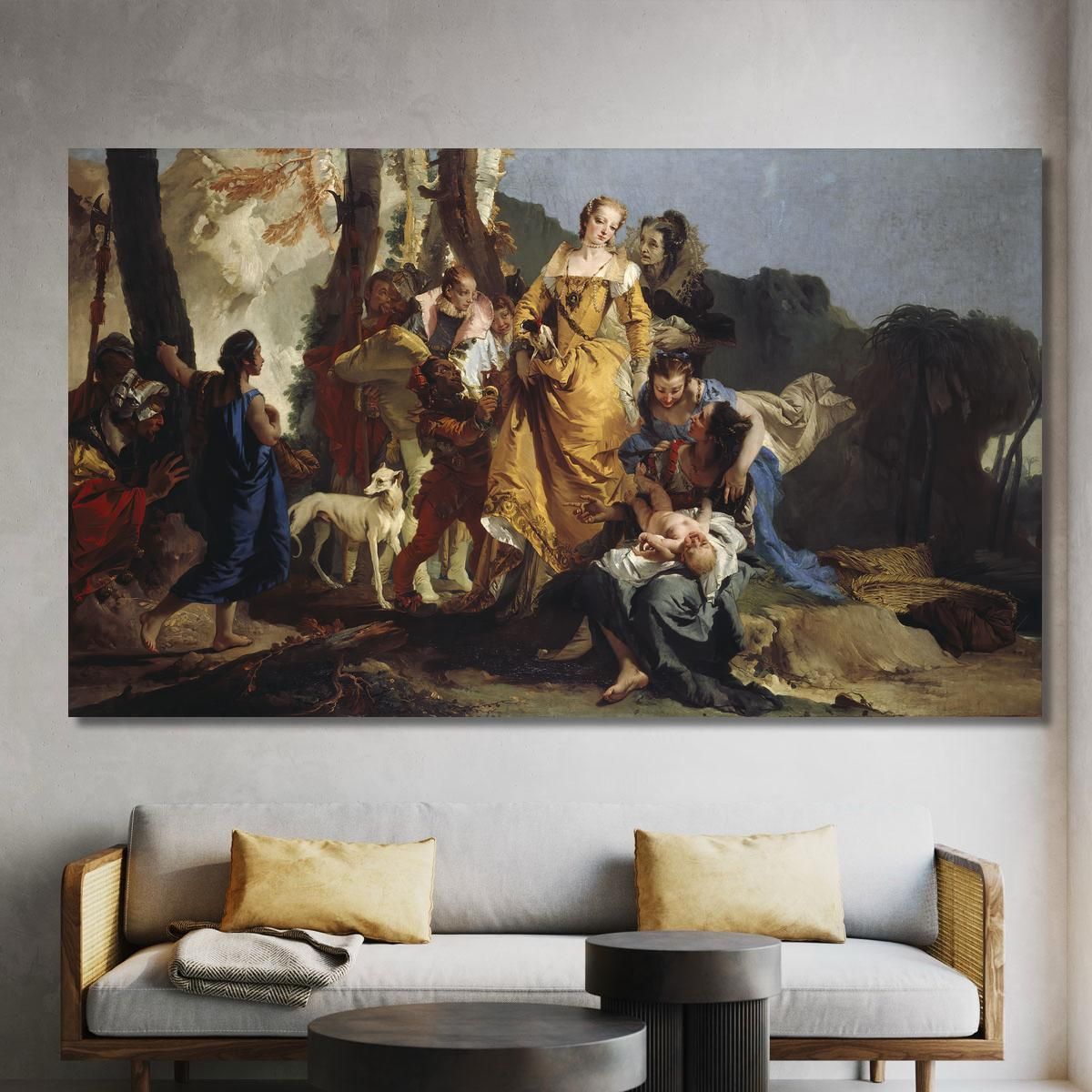 Il Ritrovamento Di Mosè Giovanni Battista Tiepolo gbt43 quadro stampa su tela
