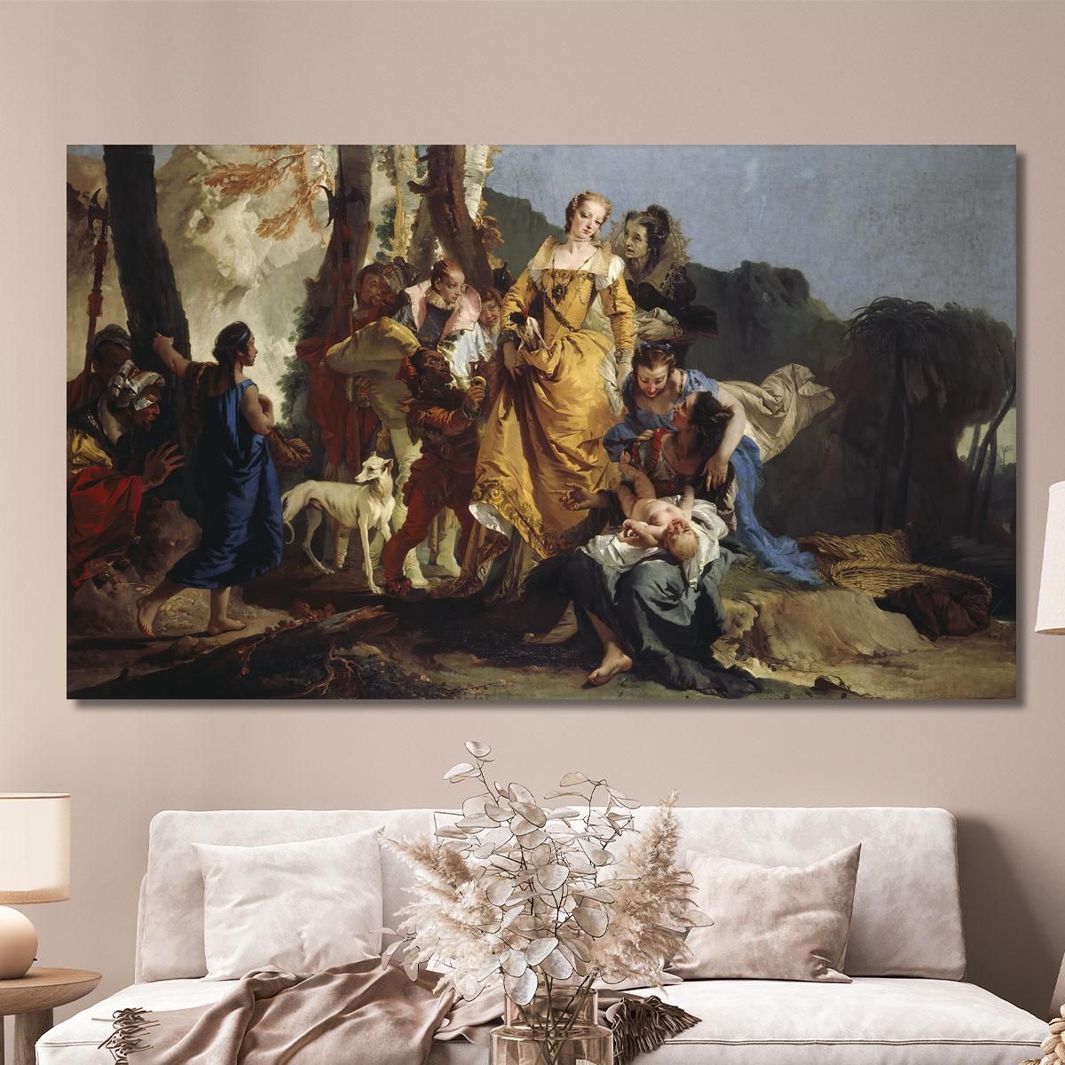 Il Ritrovamento Di Mosè Giovanni Battista Tiepolo gbt43 quadro stampa su tela
