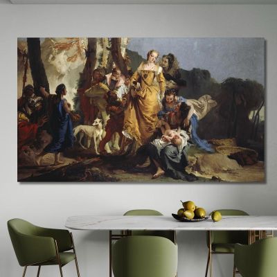 Il Ritrovamento Di Mosè Giovanni Battista Tiepolo gbt43 quadro stampa su tela