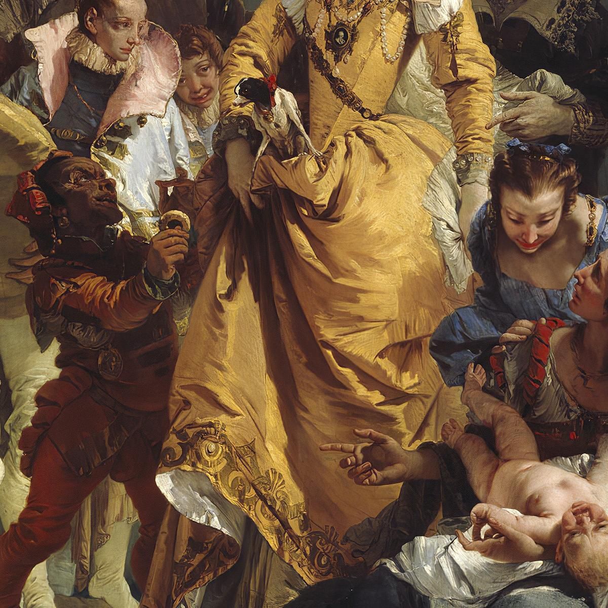 Il Ritrovamento Di Mosè Giovanni Battista Tiepolo gbt43 quadro stampa su tela