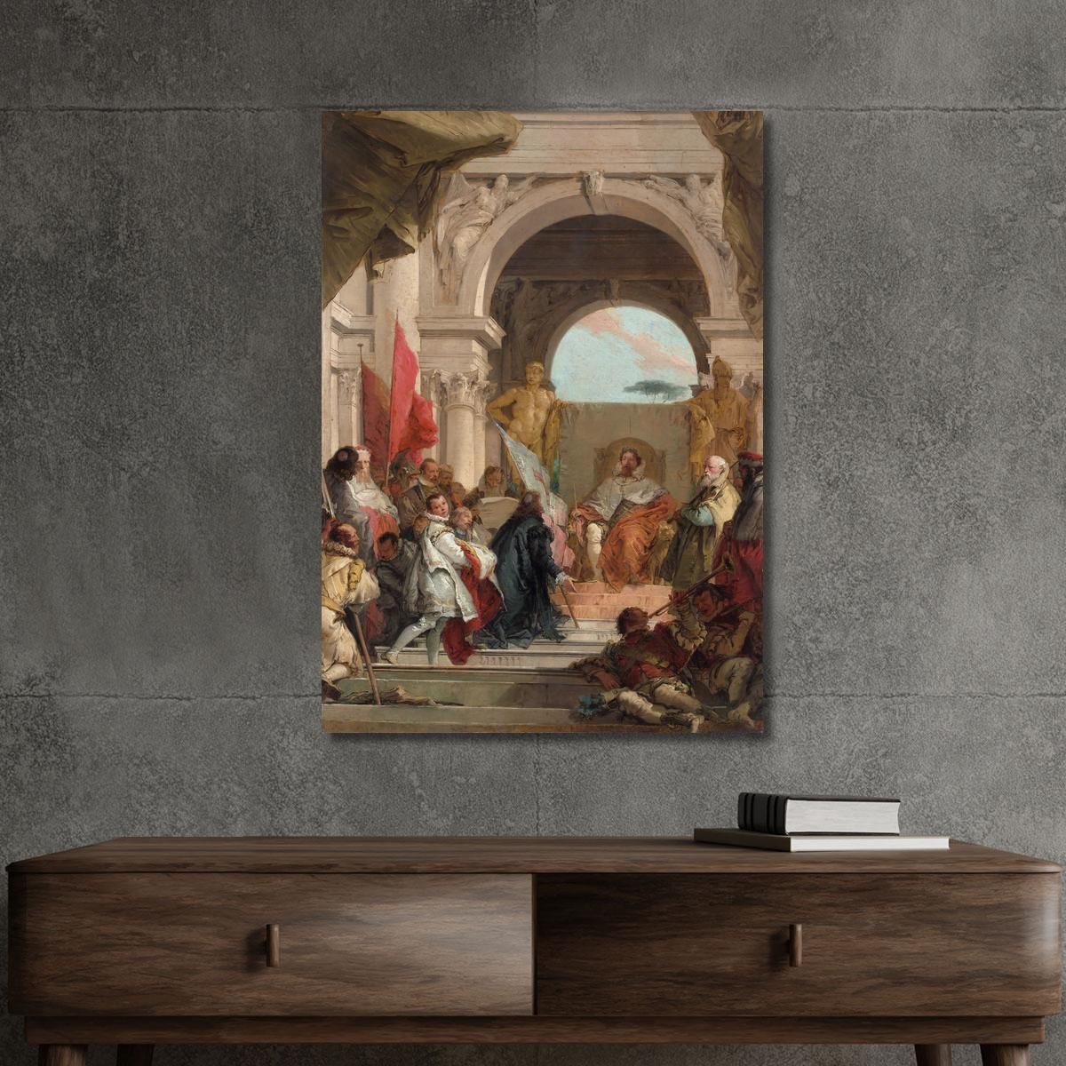 L'Investitura Del Vescovo Aroldo A Duca Di Franconia Giovanni Battista Tiepolo gbt48 quadro stampa su tela