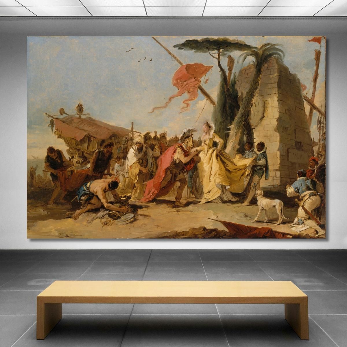 L'Incontro Di Antonio E Cleopatra Giovanni Battista Tiepolo gbt51 quadro stampa su tela