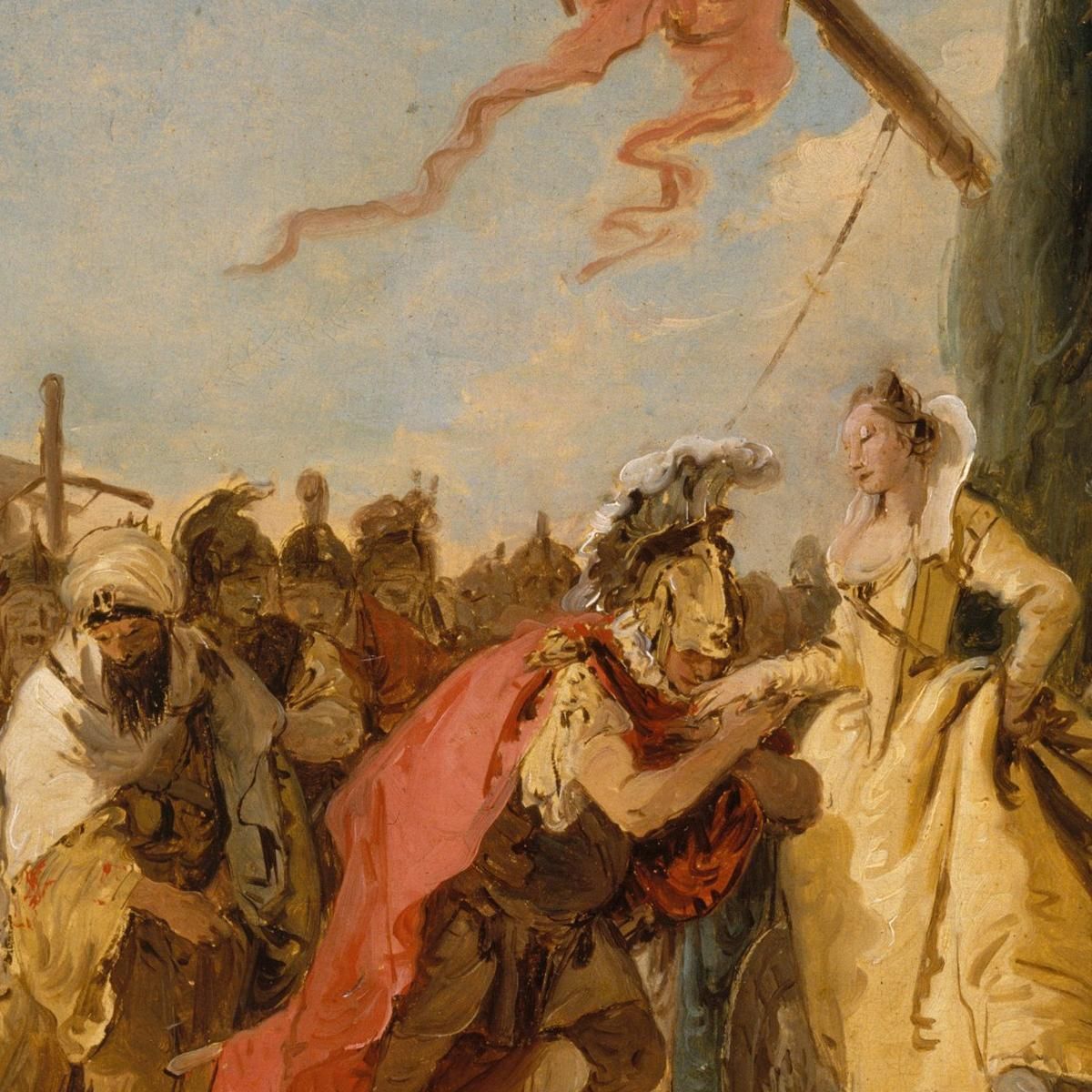 L'Incontro Di Antonio E Cleopatra Giovanni Battista Tiepolo gbt51 quadro stampa su tela