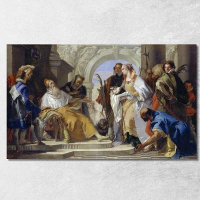 I Santi Patroni Della Famiglia Crotta Giovanni Battista Tiepolo gbt52 quadro stampa su tela