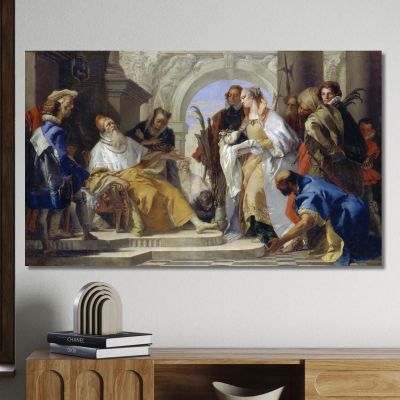 I Santi Patroni Della Famiglia Crotta Giovanni Battista Tiepolo gbt52 quadro stampa su tela