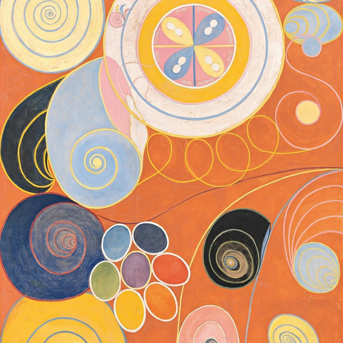 Gruppo Iv N. 3. I Dieci Giovani Più Grandi Hilma af Klint hak8 quadro stampa su tela