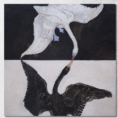 Gruppo Ix-Suw Il Cigno N.1 Hilma af Klint hak16 quadro stampa su tela