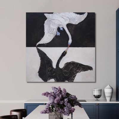 Gruppo Ix-Suw Il Cigno N.1 Hilma af Klint hak16 quadro stampa su tela