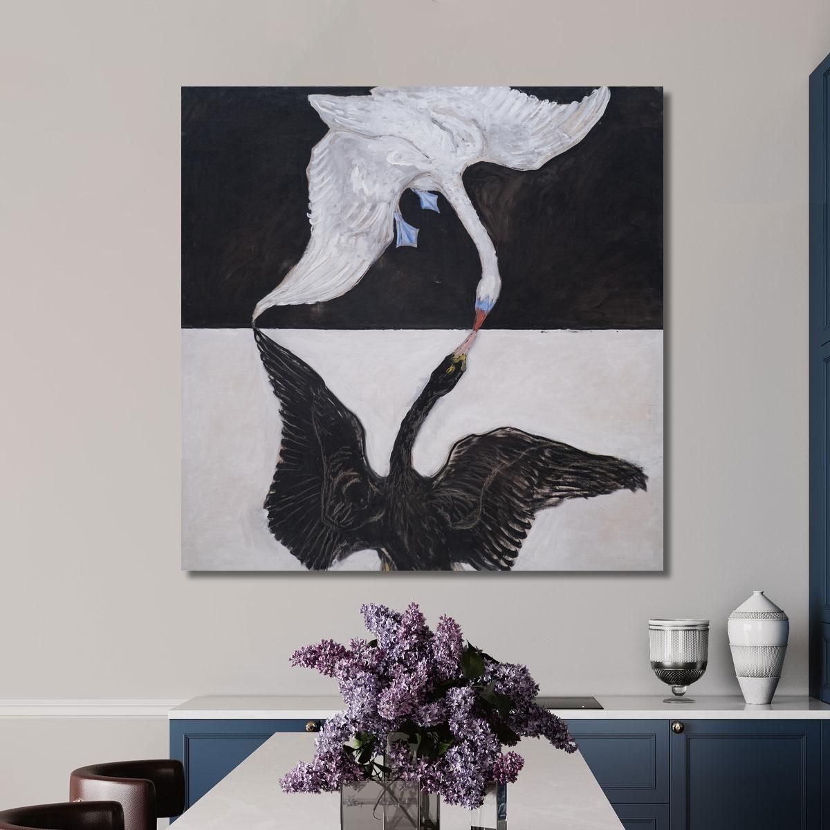 Gruppo Ix-Suw Il Cigno N.1 Hilma af Klint hak16 quadro stampa su tela