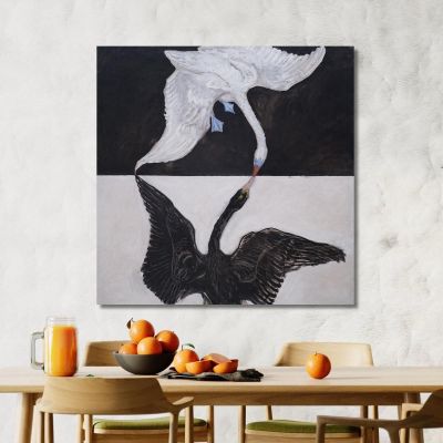 Gruppo Ix-Suw Il Cigno N.1 Hilma af Klint hak16 quadro stampa su tela