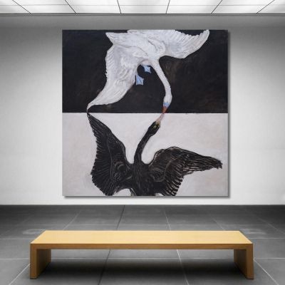 Gruppo Ix-Suw Il Cigno N.1 Hilma af Klint hak16 quadro stampa su tela