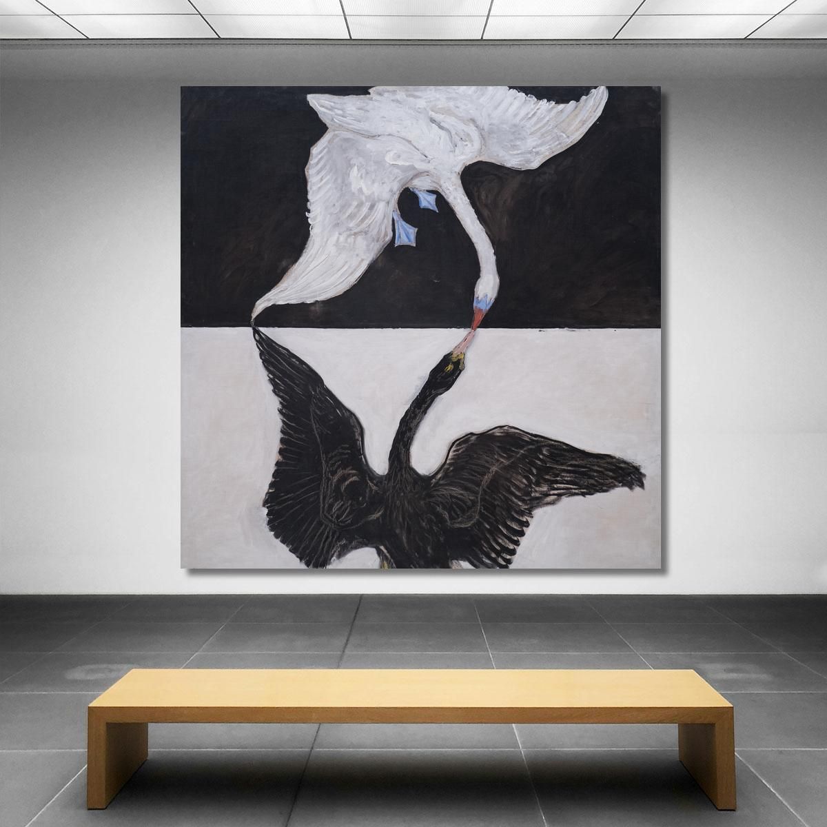 Gruppo Ix-Suw Il Cigno N.1 Hilma af Klint hak16 quadro stampa su tela