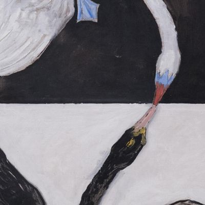 Gruppo Ix-Suw Il Cigno N.1 Hilma af Klint hak16 quadro stampa su tela