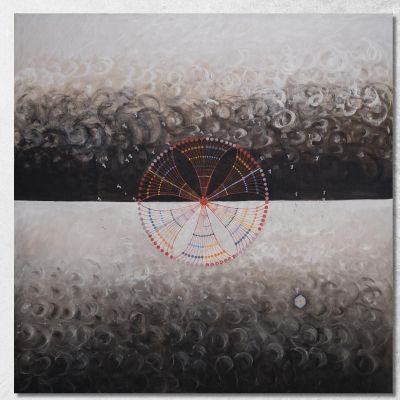 Il Cigno N. 10 Gruppo Ix-Suw Hilma af Klint hak23 quadro stampa su tela