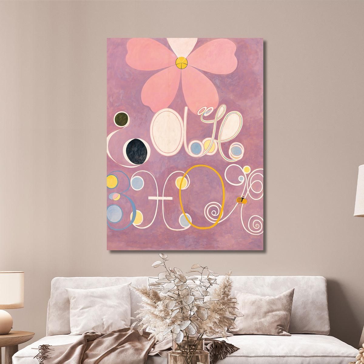 I Dieci Più Grandi N. 5 Dell'Età Adulta Hilma af Klint hak29 quadro stampa su tela