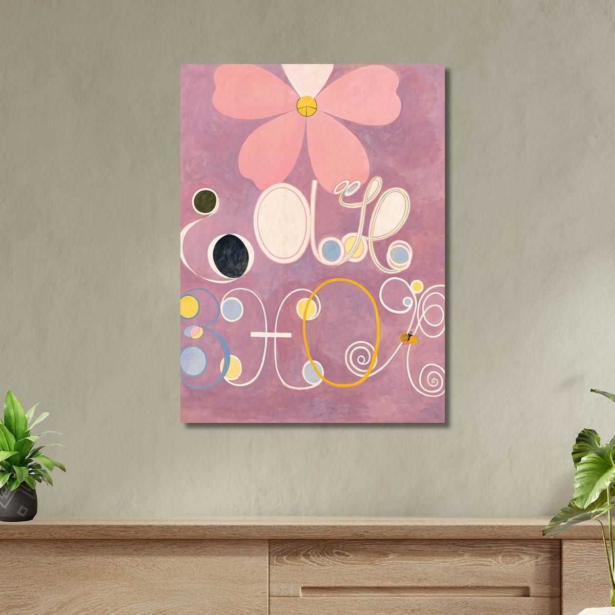 I Dieci Più Grandi N. 5 Dell'Età Adulta Hilma af Klint hak29 quadro stampa su tela