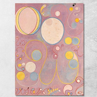 I Dieci Più Grandi N. 8 Dell'Età Adulta Hilma af Klint hak31 quadro stampa su tela