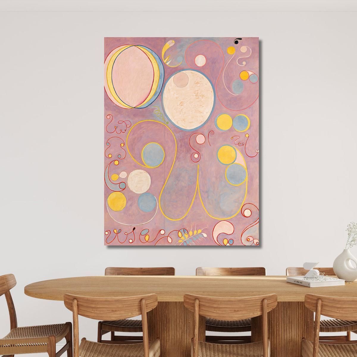 I Dieci Più Grandi N. 8 Dell'Età Adulta Hilma af Klint hak31 quadro stampa su tela