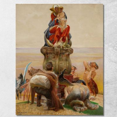Adorazione Della Madonna Jacek Malczewski jml2 quadro stampa su tela