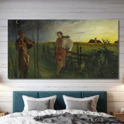 Idillio Jacek Malczewski, jml41 quadro stampa su tela