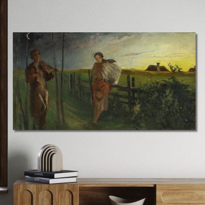 Idillio Jacek Malczewski jml41 quadro stampa su tela
