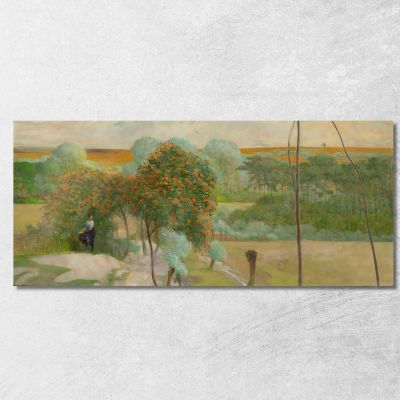 Paesaggio Con Sorbe Jacek Malczewski jml52 quadro stampa su tela