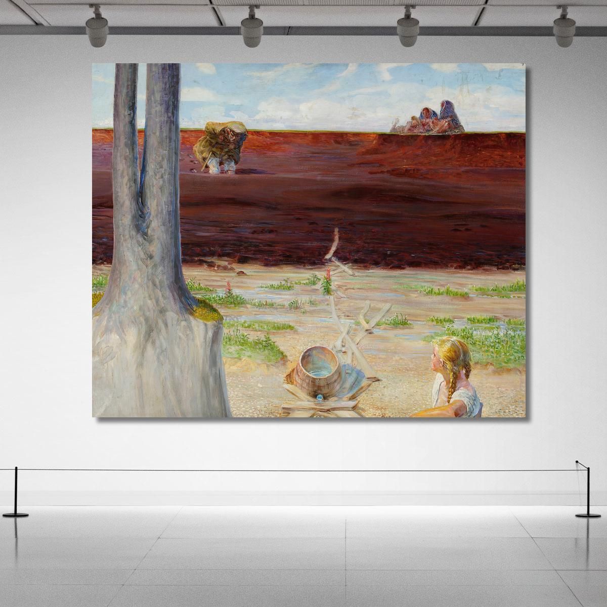 La Mia Vita Ha Lasciato Una Sezione Del Trittico Jacek Malczewski jml63 quadro stampa su tela