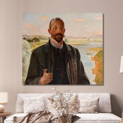 Autoportrait Jacek Malczewski, jml115 tableau impression sur toile