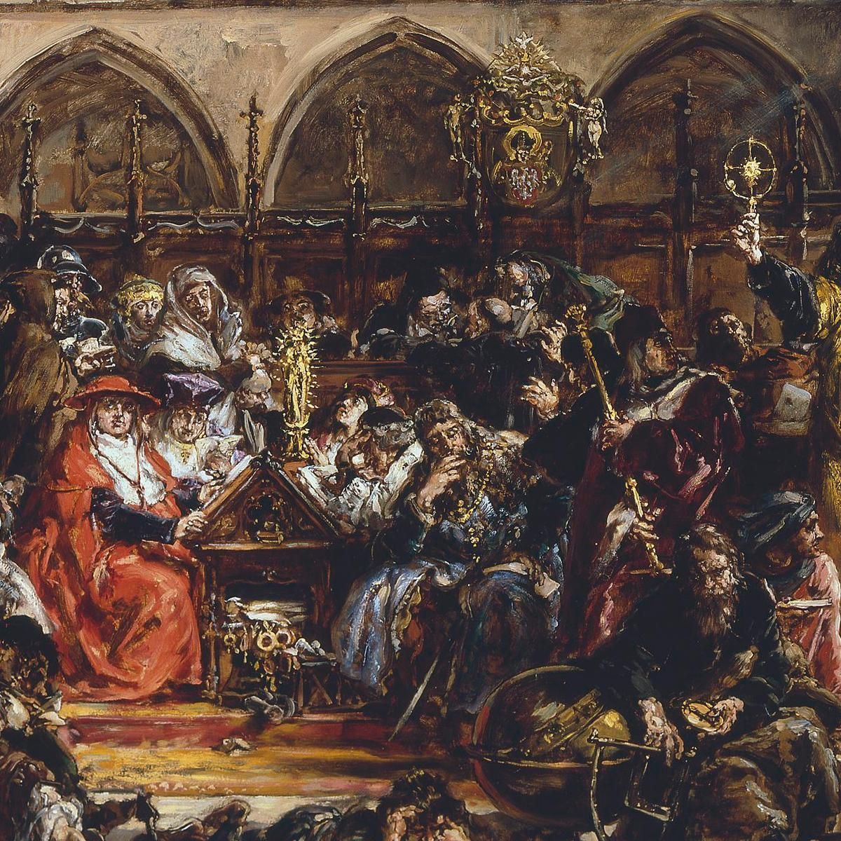 Influenza Dell'Università Sul Paese Jan Matejko jmt76 quadro stampa su tela