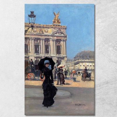 Di Fronte All'Opera Jean Béraud jbr15 quadro stampa su tela