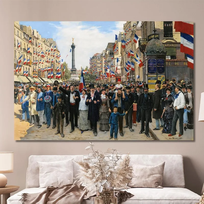 Tableau Sur Toile "Marraine Révolution Française" - 50x70 Cm - Neuf - Décoration Murale
