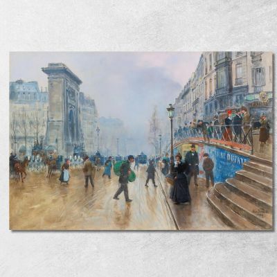 Boulevard Saint-Denis A Parigi Jean Béraud jbr53 quadro stampa su tela