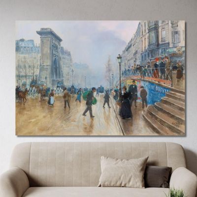 Le Boulevard Saint-Denis À Paris Jean Béraud tableau impression