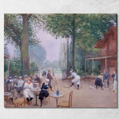 Lo Chalet Du Cycle Nel Bois De Boulogne Jean Béraud jbr57 quadro stampa su tela