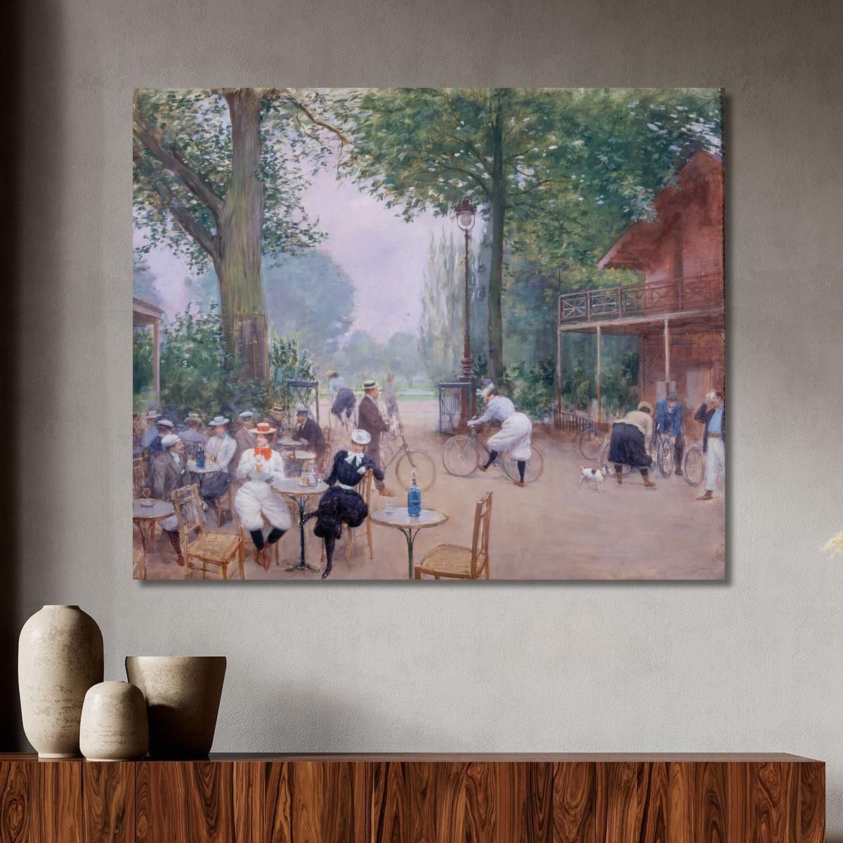 Lo Chalet Du Cycle Nel Bois De Boulogne Jean Béraud jbr57 quadro stampa su tela