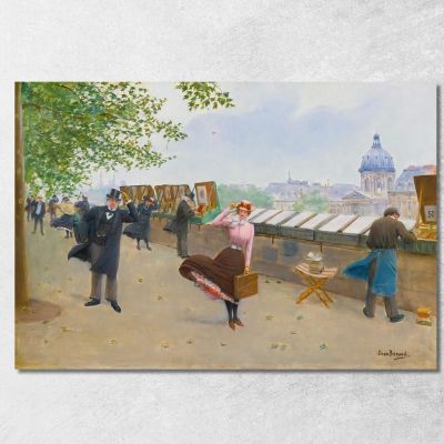 Lungo La Senna Jean Béraud jbr59 quadro stampa su tela