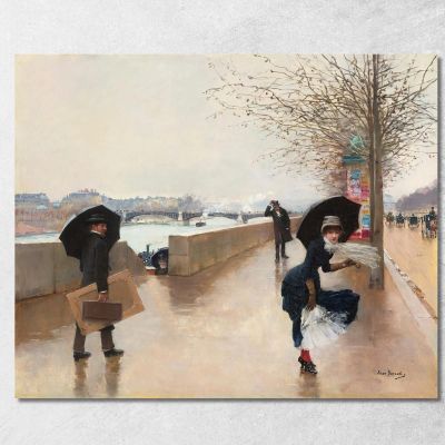 Il Vento Jean Béraud jbr65 quadro stampa su tela