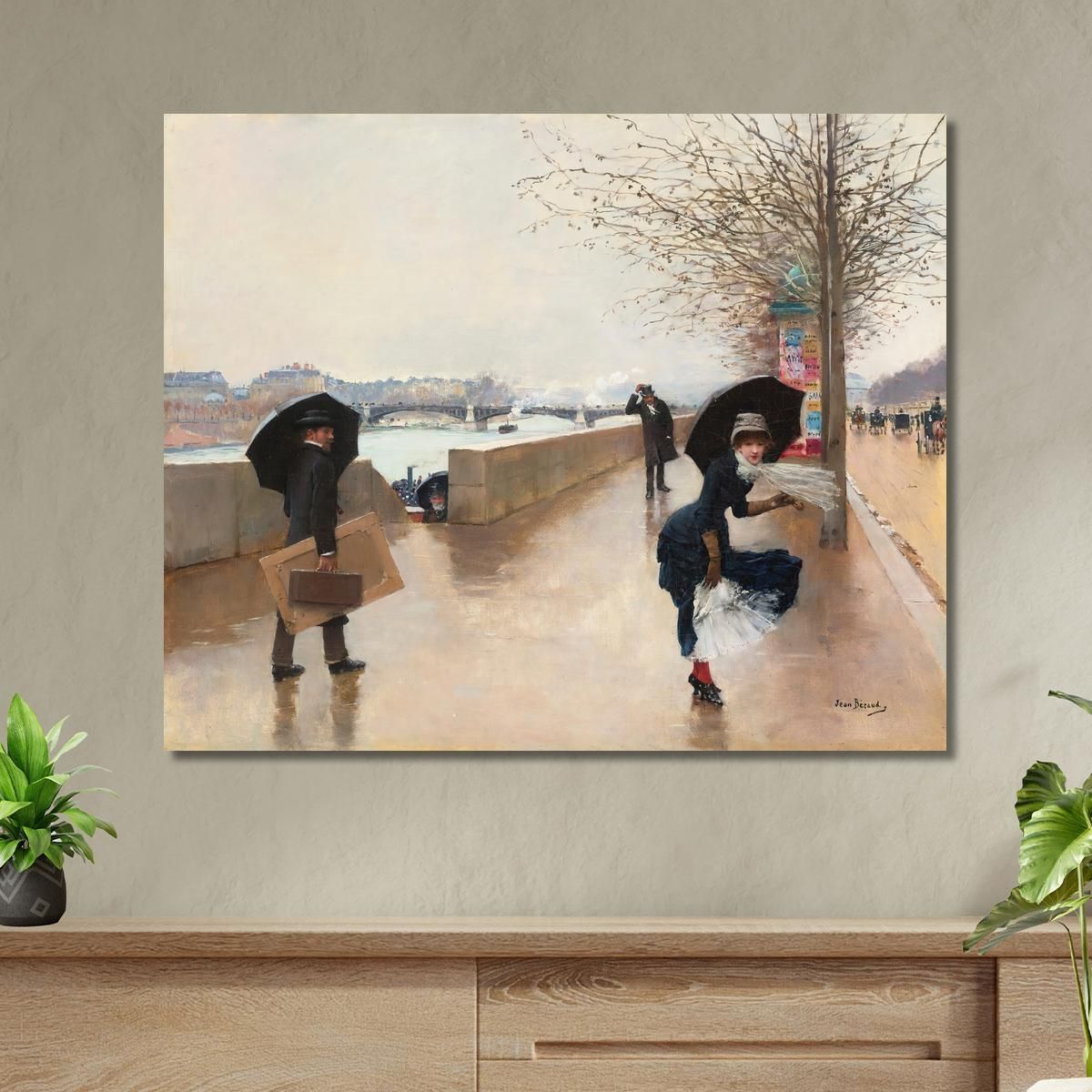 Il Vento Jean Béraud jbr65 quadro stampa su tela