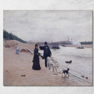 Le Rive Della Senna Jean Béraud jbr68 quadro stampa su tela