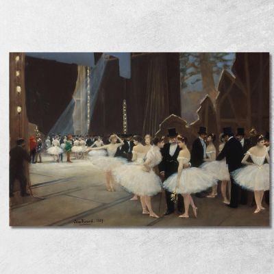 Dietro Le Quinte Dell'Opera Di Parigi Jean Béraud jbr69 quadro stampa su tela