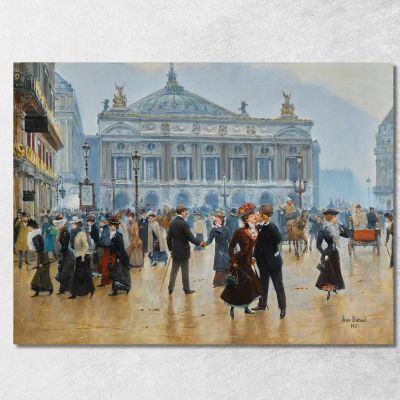 L'Arrivo Delle Midinette  Jean Béraud jbr76 quadro stampa su tela