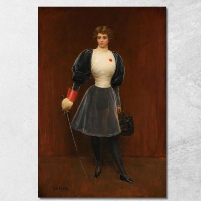 Lo Schermidore Jean Béraud jbr77 quadro stampa su tela