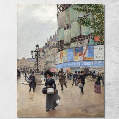 Parisrue Du Havre Jean Béraud jbr80 quadro stampa su tela