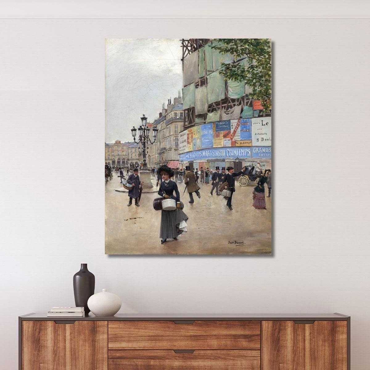 Parisrue Du Havre Jean Béraud jbr80 quadro stampa su tela