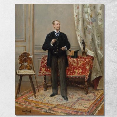 Ritratto Di Edmond Taigny Jean Béraud jbr84 quadro stampa su tela