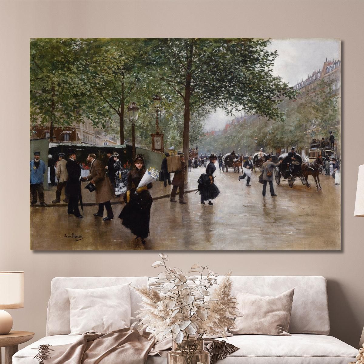 Sui Grands Boulevards Jean Béraud jbr100 quadro stampa su tela