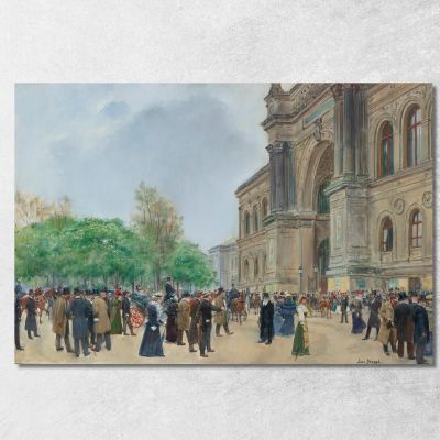 Il Giorno Di Apertura Del Salone Jean Béraud jbr101 quadro stampa su tela